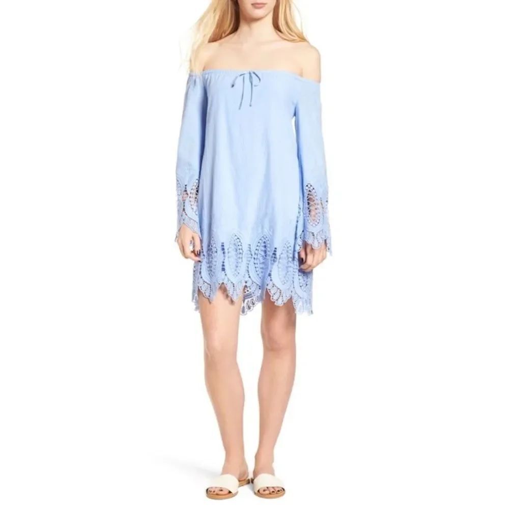 ✨ BP.
Lace Trim Off the Shoulder Dress✨